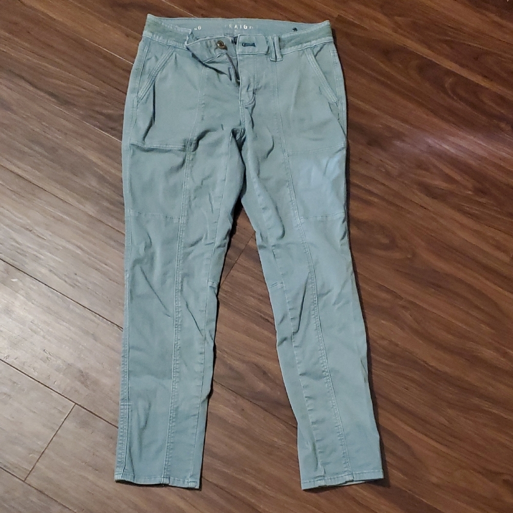 White House Black Market Slim Sage Green Pants